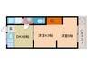 三幸マンション 2DKの間取り