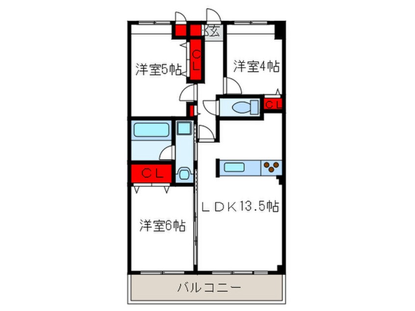 間取図 サンロ－レル緑地
