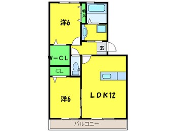 間取図 パ－クアベニュ－旭ヶ丘