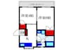 ハイツ豊中 2Kの間取り