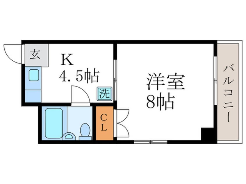間取図 サンライズ北白川