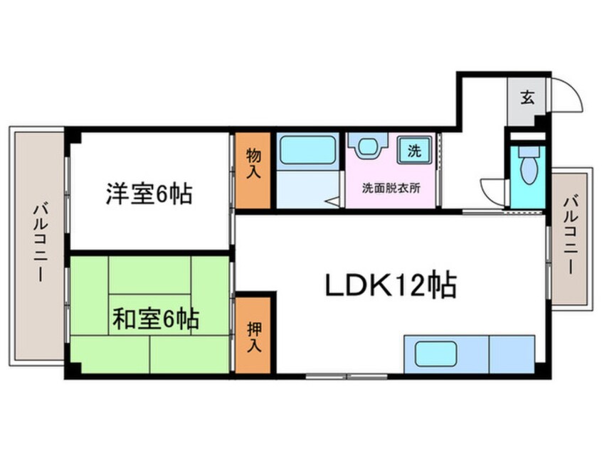 間取図 クレスト桂坂