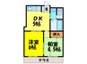 メゾン東栄豊南ビル 2DKの間取り