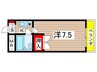 ベルシャンテ石橋 1Kの間取り