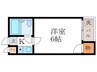 カーサ池上 1Kの間取り