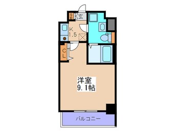 間取図 エスリ－ド福島駅前第２(206)