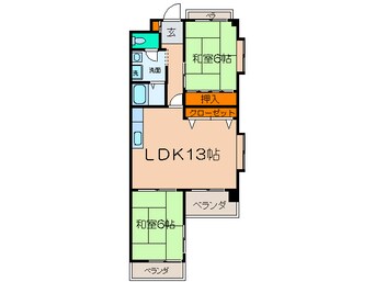 間取図 ﾆｭｰｻﾝﾊｲﾂ