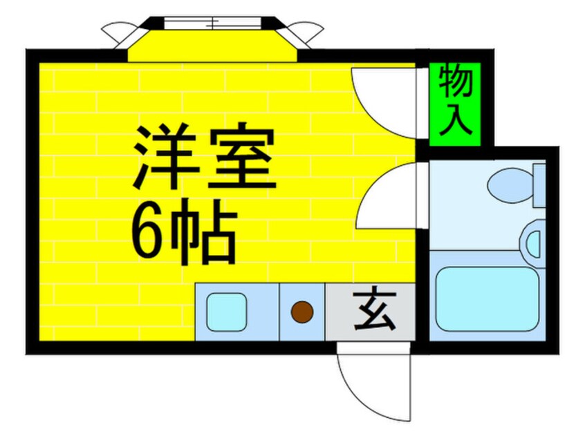 間取図 ホワイトコーポ南住吉