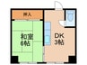 オ－ラコ－ト杭瀬 1Rの間取り