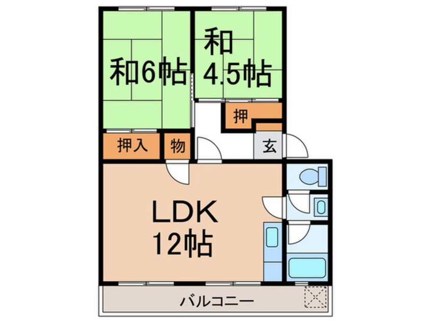 間取図 名谷農住Ｂ棟