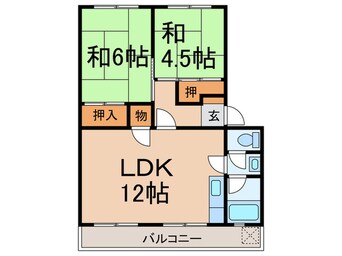 間取図 名谷農住Ｂ棟