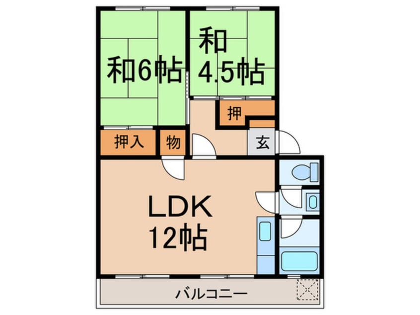 間取図 名谷農住Ｂ棟