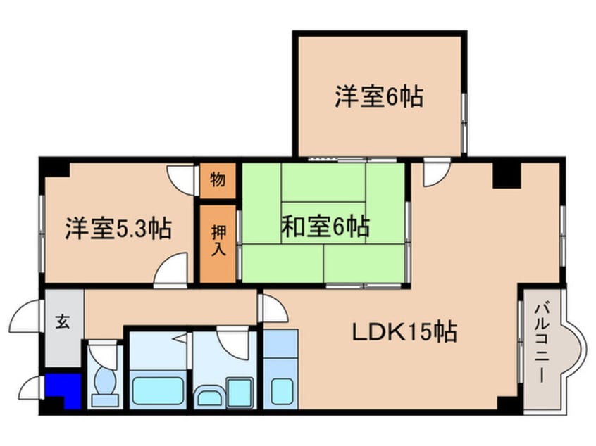 間取図 ガーデンスクエア瀬田