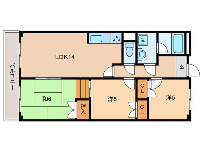 間取り図 サンライフ大津和