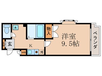 間取図 メディナ椥辻
