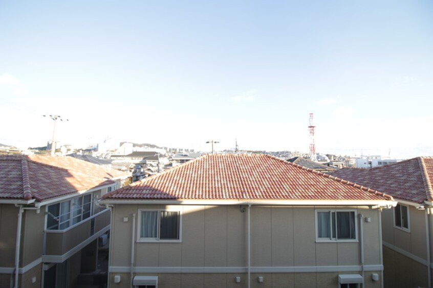 室内からの展望 名谷農住Ｉ棟