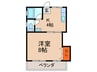 菊水マンション 1Kの間取り
