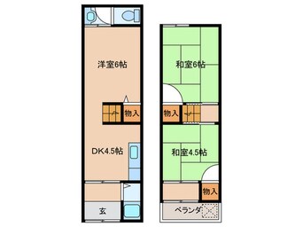 間取図 佐太中町4丁目テラスハウス