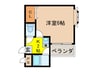 ぷりんせす八丁畷Ａ 1Kの間取り