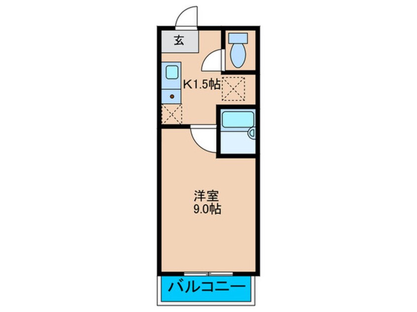 間取図 グリ－ンビュ－田川