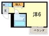 ハイツ甲東 パートⅡ 1Rの間取り