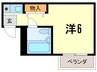 ハイツ甲東 パートⅡ 1Rの間取り