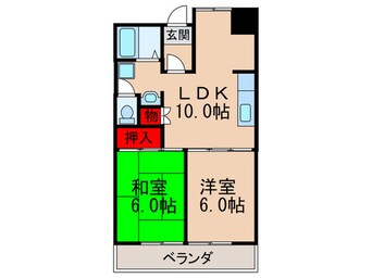 間取図 生島リバーサイドマンションB棟