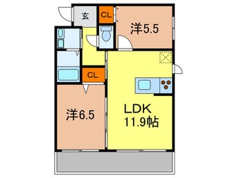 間取図 モンテヴィラ芦屋東