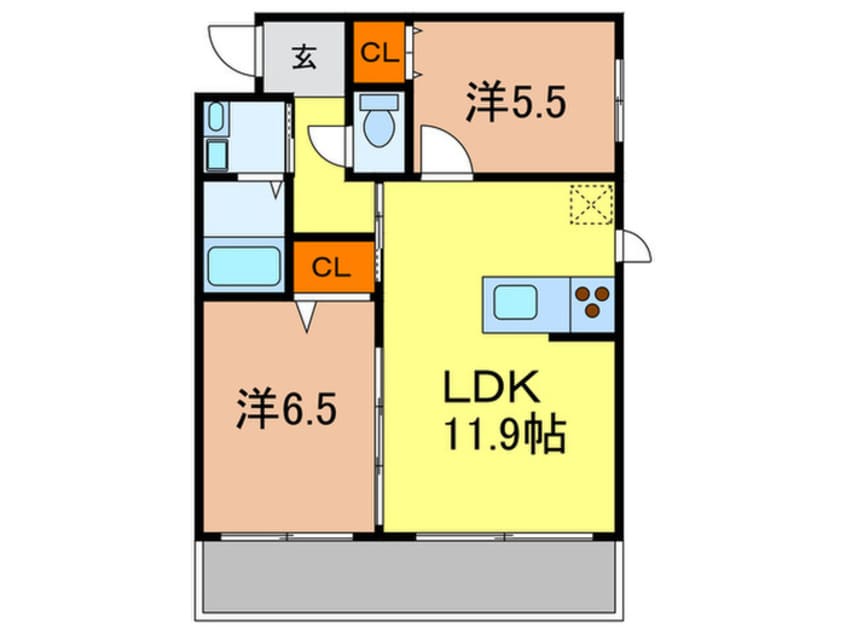 間取図 モンテヴィラ芦屋東