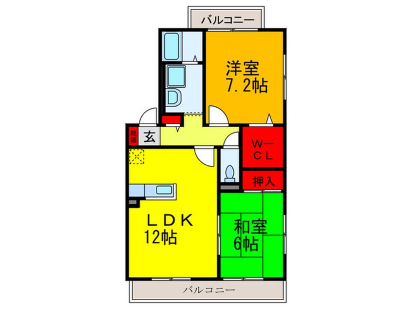 間取図 ハーモニーＢ棟