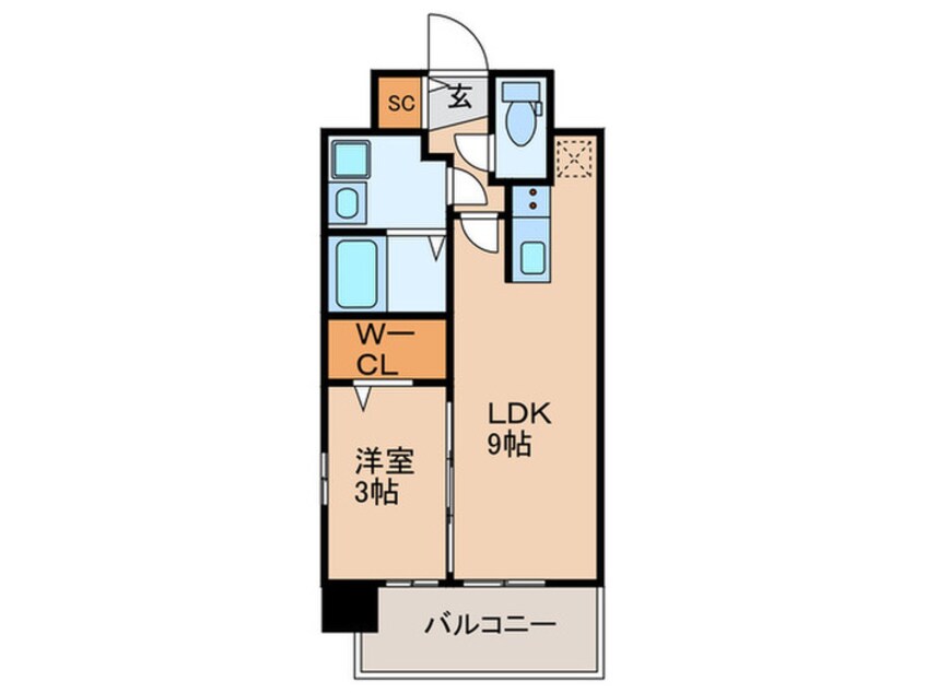 間取図 Ａｔｔｉｒａｎｔ西三国