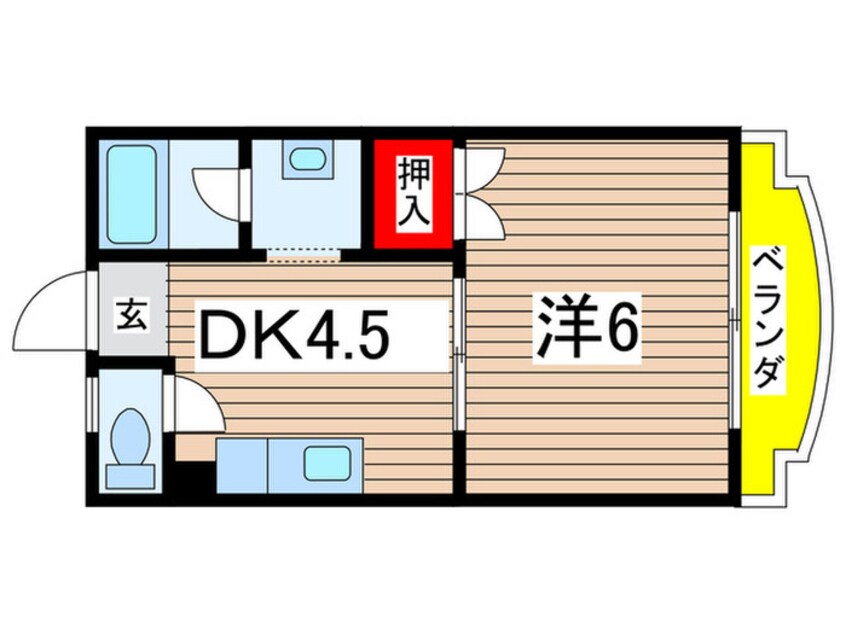 間取図 シャルマン立花