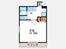 エクサージュ嵯峨野 1Kの間取り