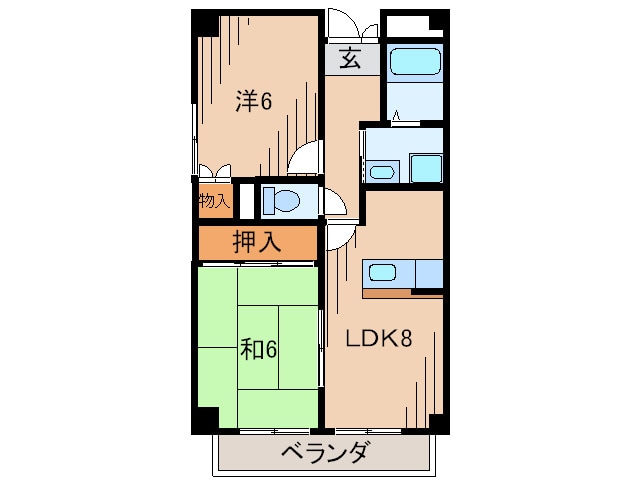間取り図 ベルメゾン武庫川