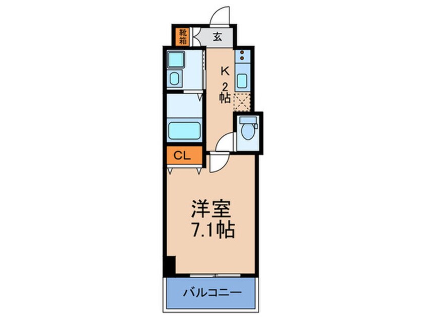 間取図 Ｋ－フロント今宮Ⅰ番館