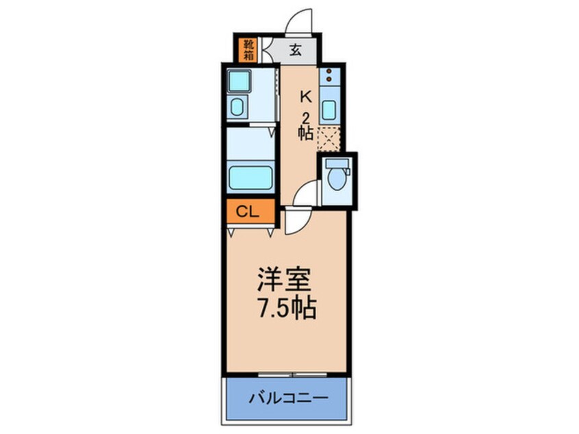 間取図 Ｋ－フロント今宮Ⅰ番館