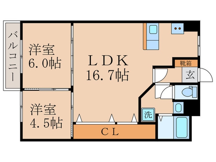 間取り図 九条住宅（1104）