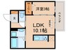 D-room松井山手南 1LDKの間取り