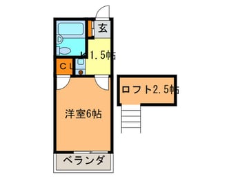 間取図 霞ヶ丘魚里ハイツ
