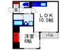 プレイス曽根 1LDKの間取り