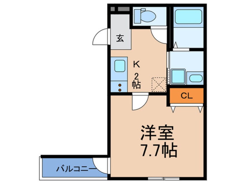 間取図 フジパレス桑津Ⅴ番館