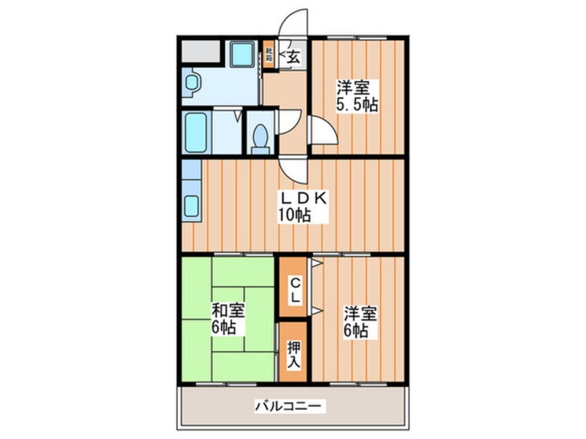 間取図 アクティ寝屋川