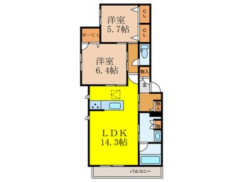 間取図 Trim PlusⅡminami ibaraki