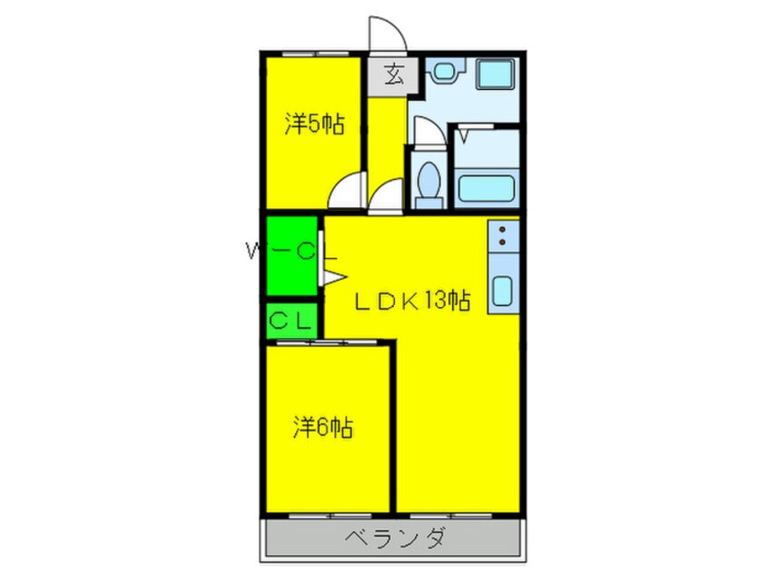 間取図 パシフィック帝塚山西