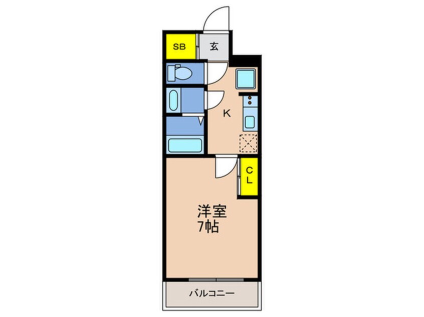 間取図 GENOVIA神戸湊川公園
