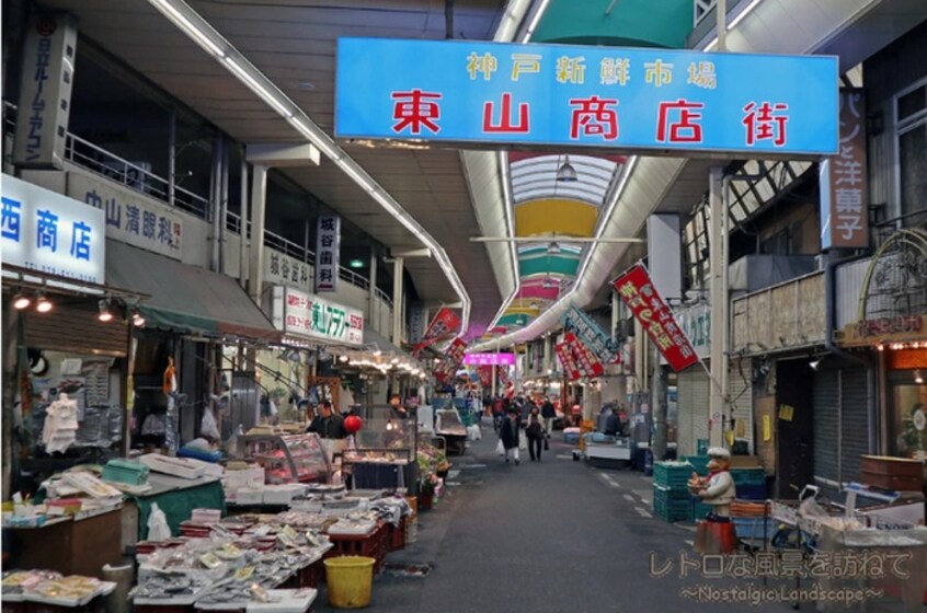 東山商店街(ショッピングセンター/アウトレットモール)まで600m GENOVIA神戸湊川公園