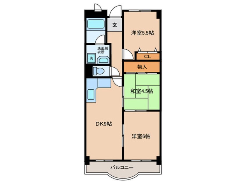 間取図 メゾンド－ル向陽