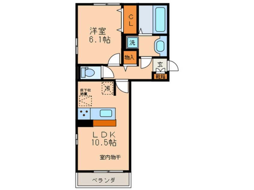 間取図 リベルタ大津京