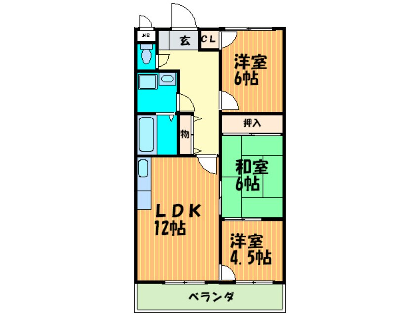 間取図 グレース深野