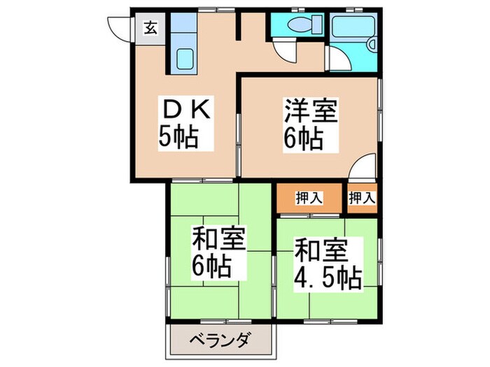 間取り図 コ－ポアサノ